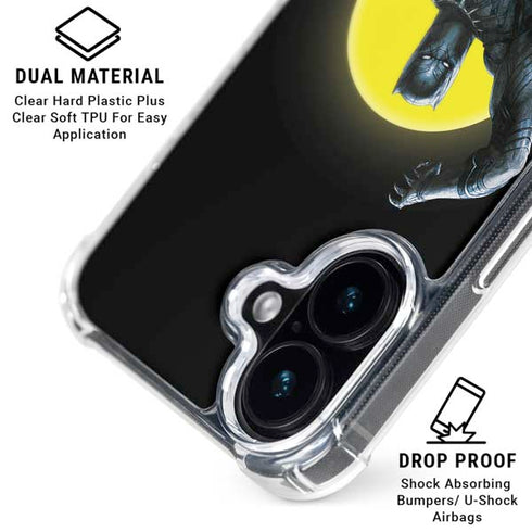 Marvel Black Panther Moon light iPhone 16 Clear Case